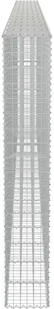 vidaXL Ściana gabionowa z pokrywami, galwanizowana stal, 600x30x200 cm - Ogrodzenia - miniaturka - grafika 6
