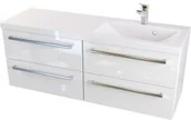 Szafki łazienkowe - Furni Szafka z Umywalką ATHOS 120 cm 4SZ P ATH UM 120 4SZ P - miniaturka - grafika 1