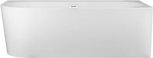 Corsan Wanna narożna Intero prawa 170 cm z szeroką krawędzią i wykończeniem białym 649322 - Wanny - miniaturka - grafika 11