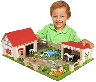 Eichhorn Drewniana Farma 25 el. GXP-503493 - Figurki dla dzieci - miniaturka - grafika 4
