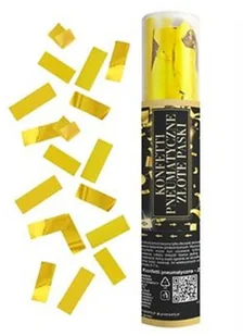 Konfetti pneumatyczne, srebrne paski, 20 cm - Gadżety na imprezę - miniaturka - grafika 5