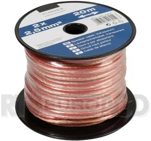 Vivanco Kabel głośnikowy 2 x 2.5mm2 46825) Transparentny 2 x 2.5mm2 46825) Transparentny - Kable - miniaturka - grafika 2