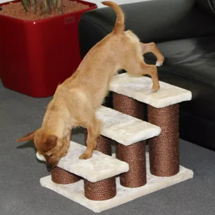 Kerbl Schody dla zwierząt, Easy Climb, 45x35x34 cm, brązowo-beżowe - Pozostałe akcesoria dla psów - miniaturka - grafika 4