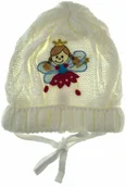 Czapki dla dzieci - Raster Producent Czapek Ażurowa czapka dziecięca "Wróżka" dla najmłodszych 26077 - miniaturka - grafika 1
