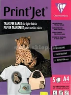 Papier do drukarek - Clairefontaine Papier termotransferowy na koszulki ciemne A4/1 SZT - miniaturka - grafika 1