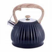 Czajniki na gaz - Kamille Czajnik plisowany stalowy z gwizdkiem 3,0L 1076 - miniaturka - grafika 1