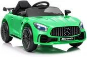 Pojazdy elektryczne dla dzieci - LEAN CARS Auto na akumulator Mercedes AMG GT R Zielony 6480 - miniaturka - grafika 1