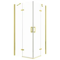 Kabiny prysznicowe - Novoterm Kabina prysznicowa kwadratowa 90x90 Flow Gold FLOW 90 GOLD - miniaturka - grafika 1
