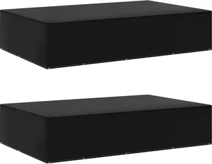 vidaXL Pokrowce na meble ogrodowe, 2 szt., 12 oczek, 325x205x70 cm - Poduszki ogrodowe - miniaturka - grafika 2