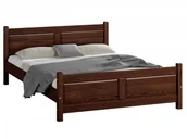 Łóżka - Magnat Meble Łóżko drewniane Lena 140x200 orzech - miniaturka - grafika 1