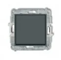 Wyłączniki światła i elektryczne - Karlik Mechanizm łącznika jednobiegunowego grafitowy mat MINI 28MWP-1 - miniaturka - grafika 1