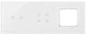 Wyłączniki światła i elektryczne - Simon Panel dotykowy Simon 54 Touch DSTR3240/70 3 moduły 2 pola dotykowe poziome 4 pola dotykowe otwór na osprzęt Simon 54 biała perła - miniaturka - grafika 1