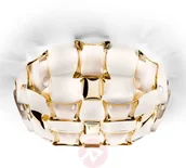 Lampy sufitowe - Slamp Clizia lampa sufitowa, 67 cm, złota/ biała - miniaturka - grafika 1