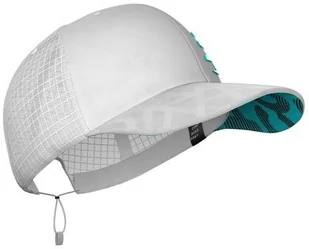 Compressport czapka z daszkiem RACING TRUCKER CAP biała - Czapki i chusty sportowe męskie - miniaturka - grafika 3