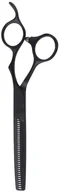 Nożyczki fryzjerskie - Olivia Garden Degażówki Do Cieniowania Pro Black Matt - miniaturka - grafika 1