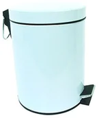 Koszyki łazienkowe - MSV 100022 kosz na śmieci metalowy biały 3 L 100022 - miniaturka - grafika 1