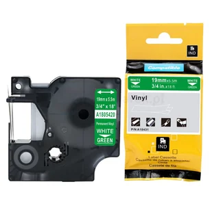 DYMO strefadrukarek.pl Taśma 1805420 winylowa 19mm x 5.5m zielona biały nadruk - zamiennik | OSZCZĘDZAJ DO 80% - ZADZWOŃ! 730811399 PROMOCJA! RH-1805420 - Dodatki do drukarek i skanerów - miniaturka - grafika 4