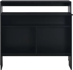 vidaXL Stół barowy z 2 blatami, czarny, 130 x 40 x 120 cm - Stoły - miniaturka - grafika 6