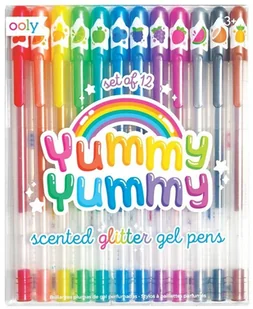 Kolorowe Baloniki Długopisy pachnące żelowe z brokatem - Długopisy - miniaturka - grafika 3