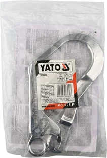 YATO KARABIŃCZYK STALOWY ROZWARCIE 54 MM DŁUGOŚĆ 220 MM - Haki, szakle i karabinki - miniaturka - grafika 2