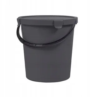 Plast Team Wiadro Z Pokrywą Berry Szare 5l PlastTeam - Miotły, szufle, mopy - miniaturka - grafika 2