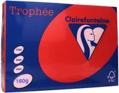 Papier do drukarek - Emerson Papier ksero A4 160g czerwony Trophee 1004 - miniaturka - grafika 1