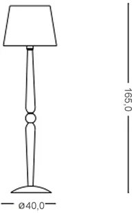Ideal Lux  Lampa podłogowa DOROTHY PT1 transparentna 035369) Ideal Lux - Lampy stojące - miniaturka - grafika 3