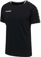 Koszulki dla chłopców - Hummel Hummel T-shirt chłopięcy Hmlauthentic Kids Training Tee czarny czarny/biały 176 205380-2114-176 - miniaturka - grafika 1