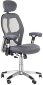 Fotele i krzesła biurowe - CorpoComfort Fotel ergonomiczny CorpoComfort BX-4144 Szary BX-4144/GREY - miniaturka - grafika 1
