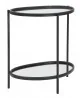 Mauro Ferretti Metalowy Stolik z Lustrzanymi Blatami Czarny 1423950000 - Ławy i stoliki kawowe Mauro Ferretti Metalowy Stolik z Lustrzanymi Blatami Czarny 1423950000 - Ławy i stoliki kawowe - miniaturka - grafika 1