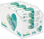 Chusteczki nawilżane - PAMPERS chusteczki nawilżane Aqua Pure 14 x 48 szt - miniaturka - grafika 1