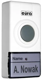 Eura-Tech PRZYCISK WDA-01A3 ZEW. DO DZWONKÓW EURA-BELL+ biały - Dzwonki i gongi - miniaturka - grafika 2