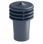 Kominki wentylacyjne - Wywietrzak Daszek Wentylacyjny Kominek Grafit 110 - miniaturka - grafika 1