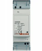 Akcesoria do domofonów i wideodomofonów - Bticino Zasilacz wideodomofonu pomocniczy i MyHome 0,6 A 346020 346020 - miniaturka - grafika 1