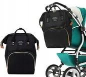 Akcesoria do wózków - Torba Do Wózka Plecak Organizer Dla Mamy Taty 3W1 - miniaturka - grafika 1