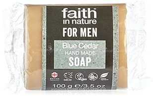 Faith in Nature Wiara w Naturę - Stałe mydło dla mężczyzn, Niebieski cedr, 100g - Mydła - miniaturka - grafika 2