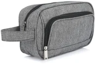 Kosmetyczki, organizery i kuferki - Beltimore Beltimore szara kosmetyczka podróżna premium R27 - miniaturka - grafika 1