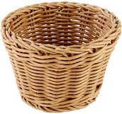 Wyposażenie lokali gastronomicznych - APS Koszyk okrągły 130 mm, beżowy | Profi Line 50621 - miniaturka - grafika 1