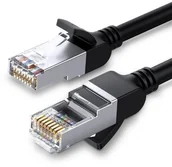 Kable USB - UGREEN Kabel sieciowy z metalowymi wtyczkami, Ethernet RJ45, Cat.6, UTP, 2m (czarny) - miniaturka - grafika 1