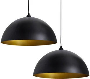 vidaXL Czarna lampa wisząca x 2 - Lampy sufitowe - miniaturka - grafika 2