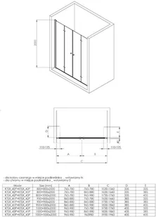 Deante Kabina prysznicowa 173-175cm KERRIA PLUS KTSX041P, KTSX041P - Kabiny prysznicowe - miniaturka - grafika 5