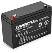 Akcesoria do alarmów - Europower Akumulator Do Alarmu 12Ah 6V Agm EP12-6 - miniaturka - grafika 1