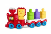 Klocki - Fisher Price Lwi pociąg klocki do układania - miniaturka - grafika 1