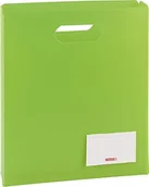 Teczki i skoroszyty - Brunnen Brunnen 104163552 FACT!pp pudełko na zeszyty (25 x 31 x 5 cm, z przezroczystej folii PP na zeszyty A4 i skoroszyty, otwarte u góry) zielone/kiwi 104163552 - miniaturka - grafika 1