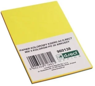 D.rect Papier ksero A4/100 5 kolorów x 20K - Artykuły biurowe - miniaturka - grafika 3