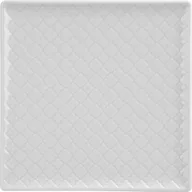 Talerze - Lubiana Talerz płytki kwadratowy 20,5cm Marrakesz biały 300826 - miniaturka - grafika 1