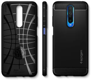 Spigen Etui Rugged Armor Xiaomi Pocophone X2 czarne 8809685625605 - Etui i futerały do telefonów - miniaturka - grafika 2