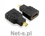 Adapter Hdmi A Żeński na Hdmi D Micro Męski - Adaptery i przejściówki - miniaturka - grafika 3