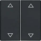 Wyłączniki światła i elektryczne - Berker Q.1/Q.3 klawisz podw strzałki 16446086 antr - miniaturka - grafika 1