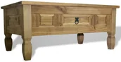 Ławy i stoliki kawowe - vidaXL Stolik kawowy w meksykańskim stylu Corona, sosna, 100x60x45 cm - miniaturka - grafika 1